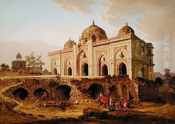 The Qal A-l-Kuhna Masjid, Purana Qila, Delhi, c.1823 - view 1