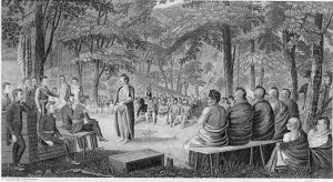 Major Long Holding a Council with the Oto Missouri Indians, engraved by Lawson, 1819 by Seymour, Samuel
