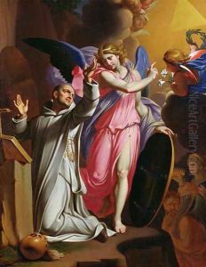 St. Bruno at Prayer, 1671 by Adrien Sacquespee