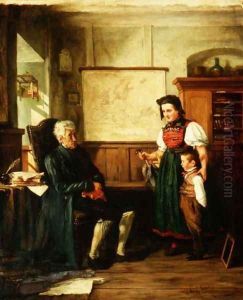 Entering the Practice, 1862 by Carl Schlosser