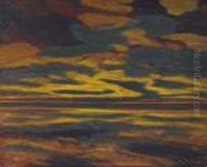 L'eclair Vert Sur La Mer by Leon Spilliaert