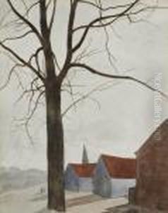 Tree Near A Village by Leon Spilliaert