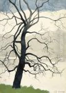 Arbre Solitaire Au Bord De L'etang by Leon Spilliaert