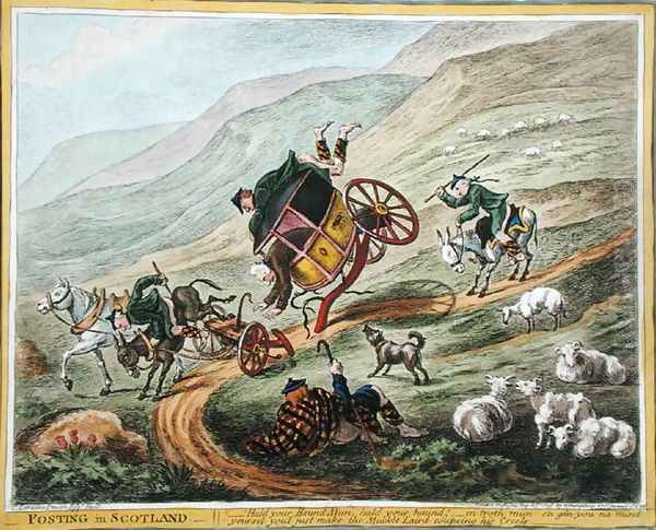 Posting in Scotland, published by Hannah Humphrey, 1805 - view 1