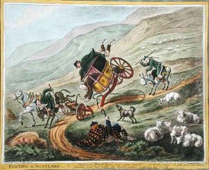 Posting in Scotland, published by Hannah Humphrey, 1805 by Charles Lorraine Smith