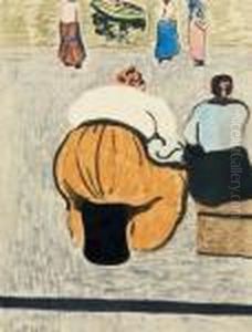Femmes De Pecheurs Sur Le Quai