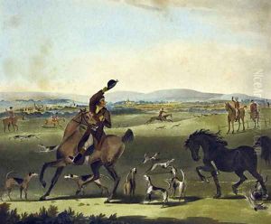 A Check, from The Pytchley Hunt, engraved by F. Jukes 1845-1879, 1790 by Charles Lorraine Smith