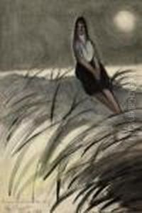 Jeune Fille Dans Les Dunes: Young Woman In The Dunes by Leon Spilliaert
