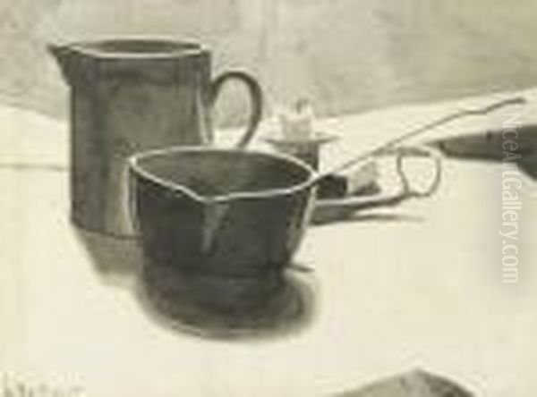 Cruche A Lait, Casserole Et Bougeoir - view 1