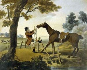 Proof of Bottom, from The Pytchley Hunt, engraved by F. Jukes 1745-1812, 1790 by Charles Lorraine Smith