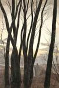 Personnages Dans Le Bois Au Crepuscule by Leon Spilliaert