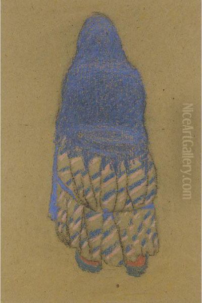 Woman With Blue Shawl - view 1