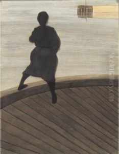 Femme De Pecheur Sur Le Ponton