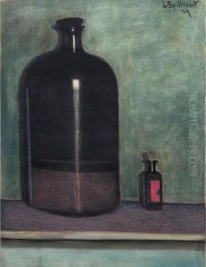 Grand Flacon Et Petite Bouteille by Leon Spilliaert