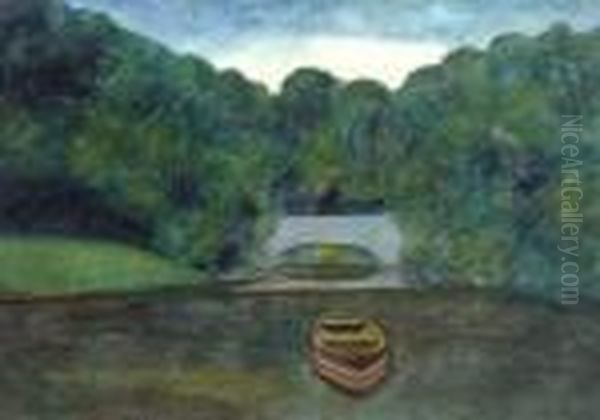 Parc D'ostende, Pont, Etang Et Bateau - view 1