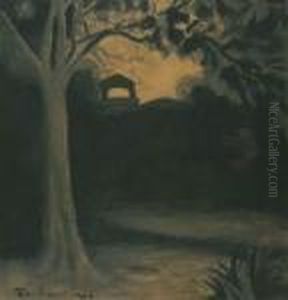 Leopoldpark Bij Avond by Leon Spilliaert