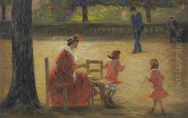In the Garden of Luxembourg (Au Jardin du Luxembourg) - view 1