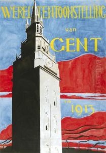 Ontwerp Voor Affiche:wereldtentoonstelling Gent