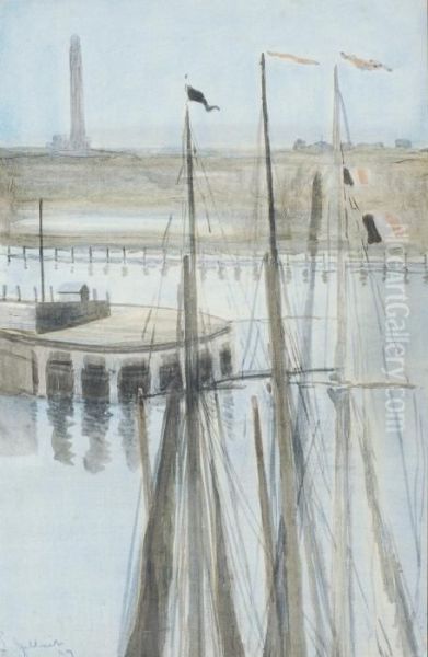 View Of The Port Ofostend (1909) - view 1
