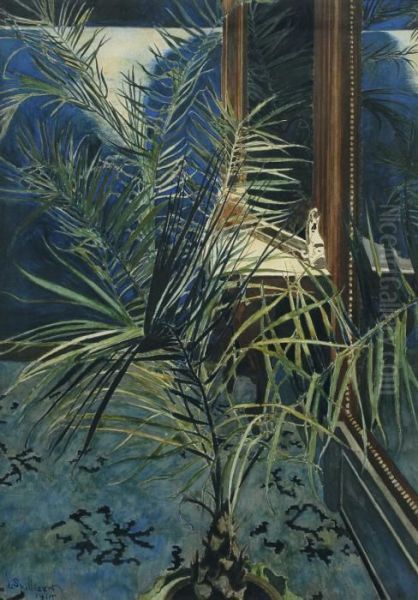 Little Palm Tree Ininterior With Marina In The Background (1914) - view 1