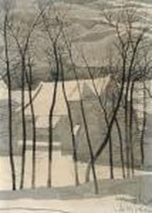 Snowed Field(1920-1921) by Leon Spilliaert