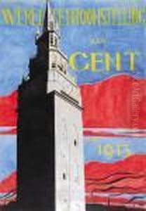 Design Voor Poster: World Exposition Ghent (1913) by Leon Spilliaert