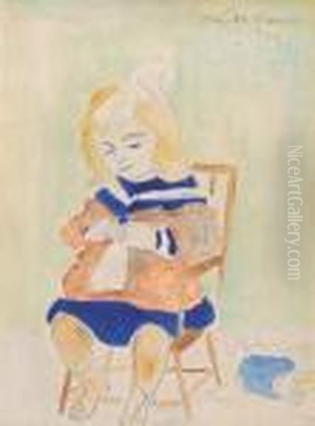 Little Girl Playing - Petite Fille Jouant (1920) - view 1