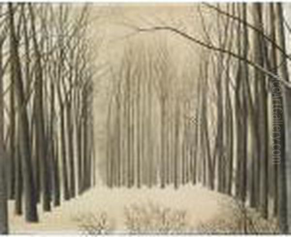 Effets De Neige Aux Arbres - view 1