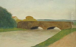 Landschap Met Brug. by Leon Spilliaert