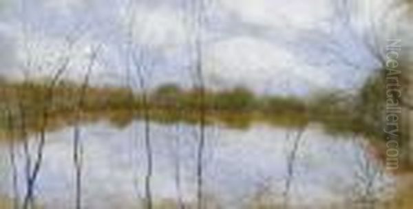 Jonge Bomen Rond Een Vijver (1922) - view 1