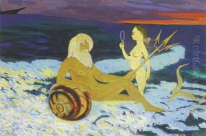 Neptunus En Galateia (ca. 1926) by Leon Spilliaert