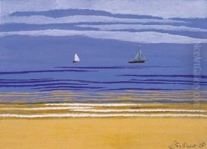Marine Met Zeilboten by Leon Spilliaert