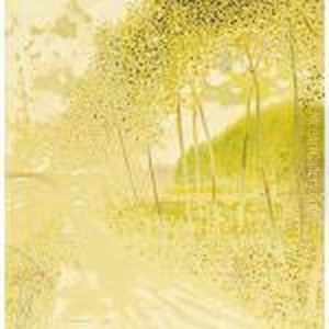 Springlandscape With Bridge And Line Of Trees by Leon Spilliaert