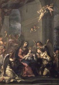 Mystic Marriage of St. Catherine, 1716 by Giovanni Gioseffo da Sole