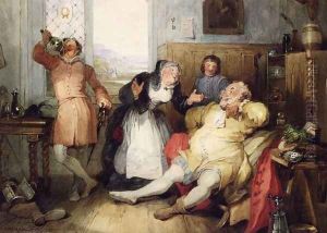 Falstaff and Mistress Quickly from 'The Merry Wives of Windsor' by Francis Philip Stephanoff