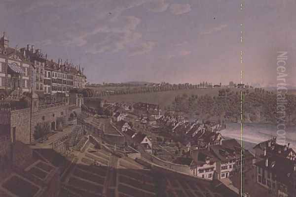 A view of Berne, with the Cathedral overlooking the Aar - view 1