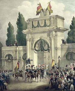 Entry of Prince Leopold of Saxe-Cobourg-Gotha 1790-1865 into Brussels, 21st July 1831