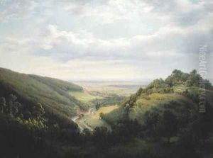 View of Holy Mountain and the Mountain Pass, 1846 by Heinrich Schilbach