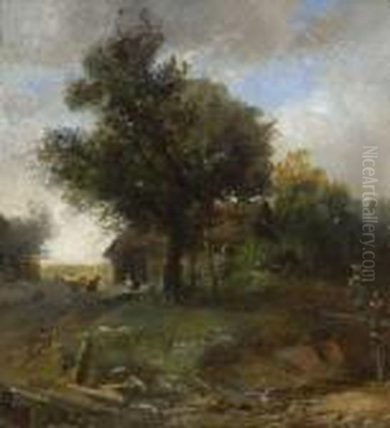Kleine Landschaft Mit Bauernhof - view 1