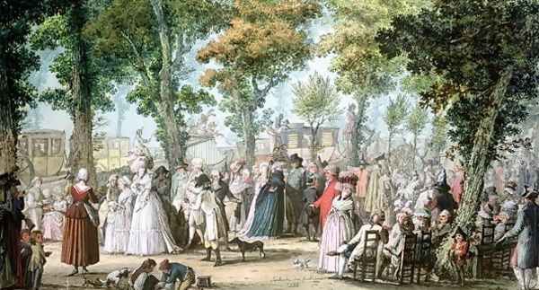 Promenade en Boulevard du Temple, 1788 - view 1