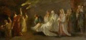 Entombment Of A Saint by Carl Spitzweg