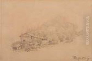 Bauernhaus by Carl Spitzweg