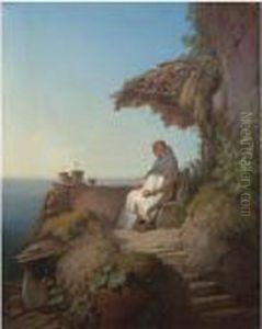 Der Eingeschlafene Einsiedler (the Sleeping Hermit) by Carl Spitzweg