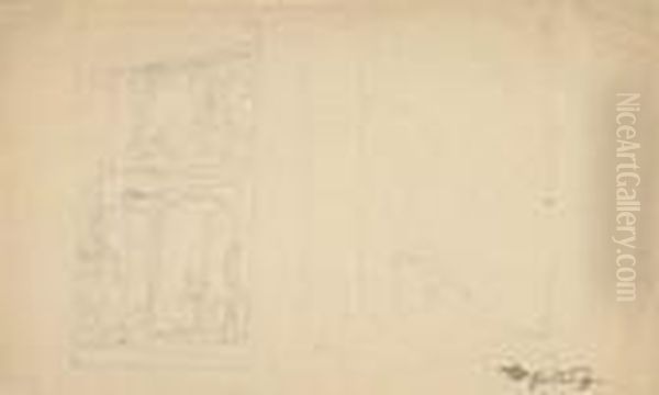 2 Bll.: Architekturstudien. - view 1
