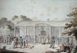 The Cafe Goddet, Boulevard du Temple, at the Time of the Consulat, 1799-1804 by Joseph Swebach-Desfontaines
