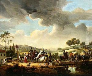 Convoy Escorted by French Dragoons by Joseph Swebach-Desfontaines