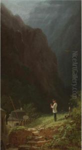 Die Zollwache (the Border Sentry) by Carl Spitzweg