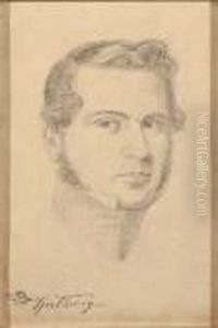 Mannliches Bildnis. by Carl Spitzweg