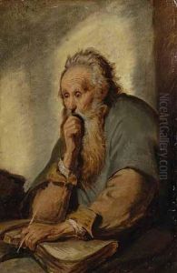Apostel Paulus Im Gefangnis (nach Rembrandt).