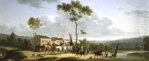 Landscape with Figures by Joseph Swebach-Desfontaines